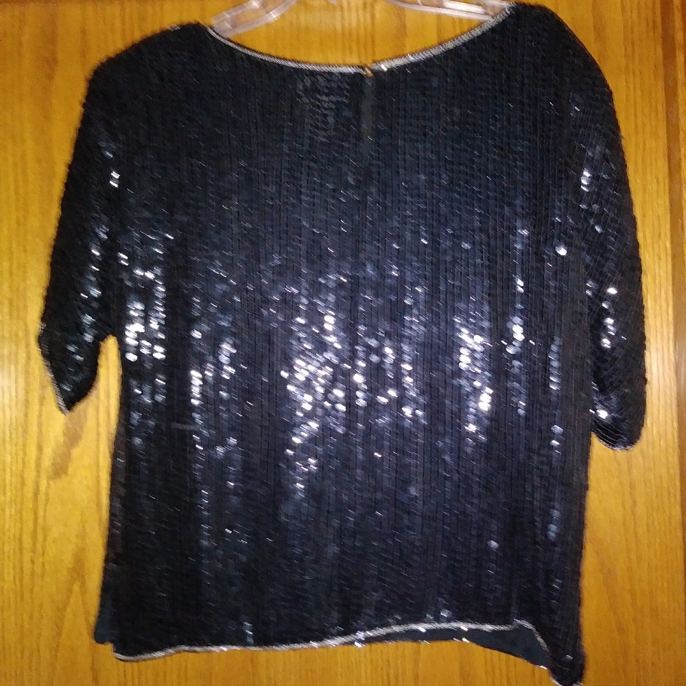 Christmas sequin top